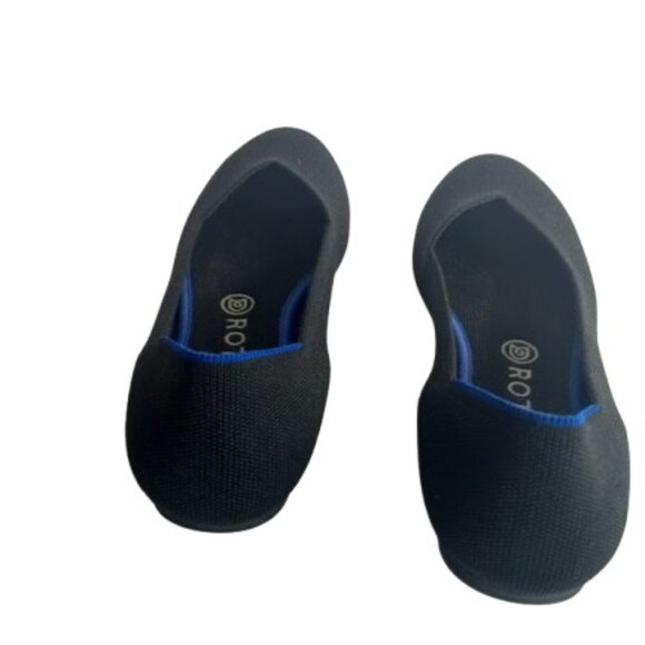 Rothy's The Flat in Black Recycled Knit Round Toe 9 - Picture 5 of 6